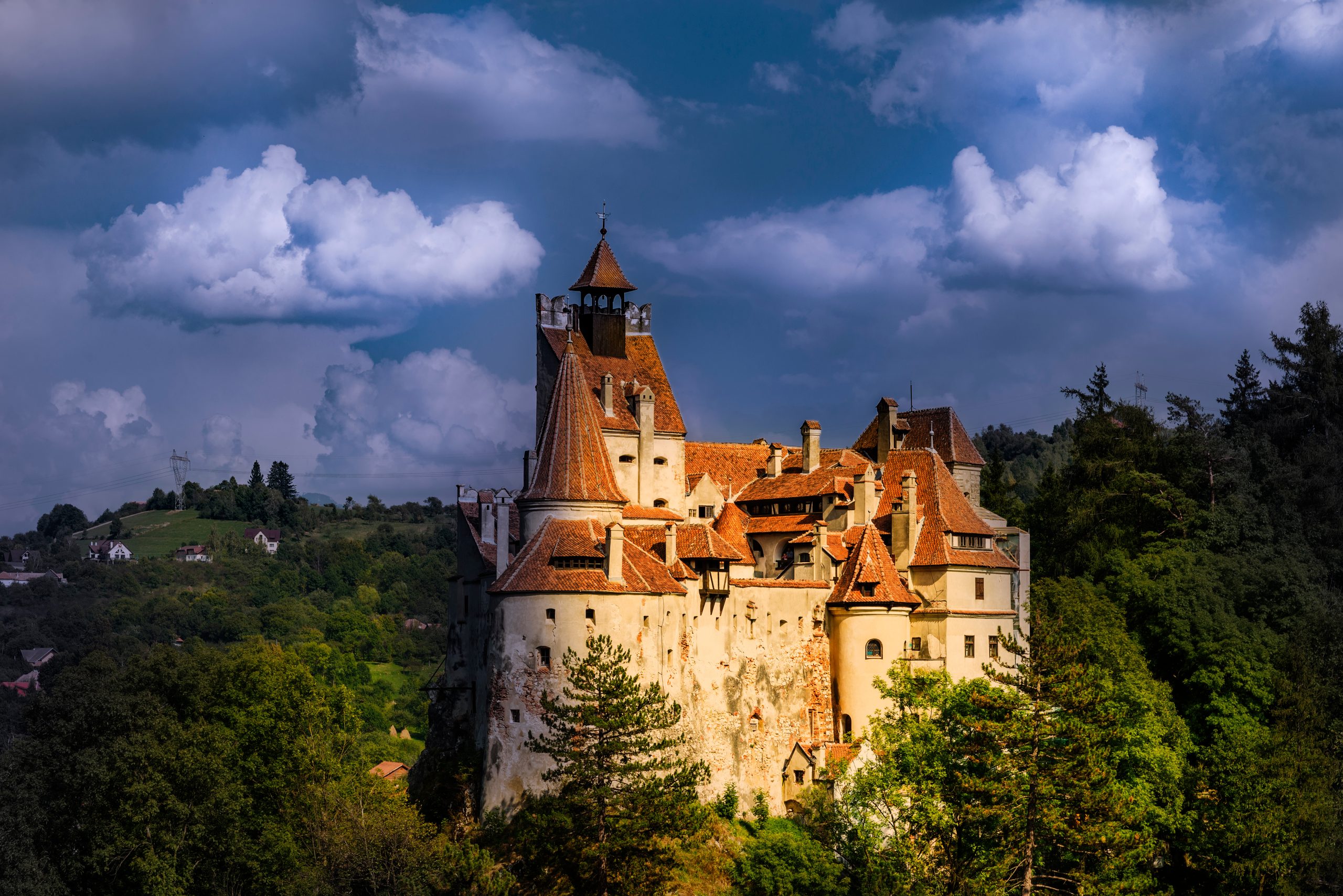 Medieval Bran castle, Brasov landmark, Transylvania, Romania.