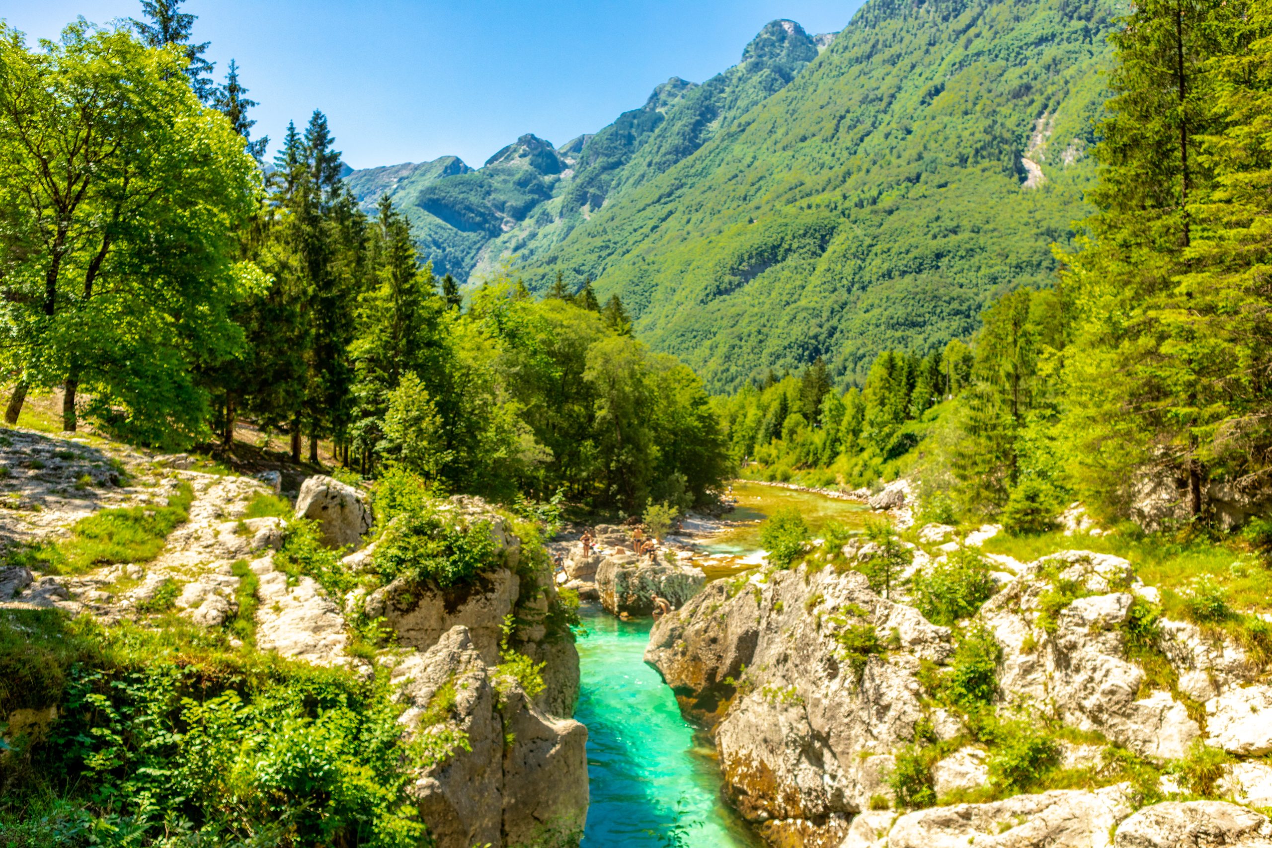 Willkommen im wunderschönen Soča-Tal in der Nähe der Julischen Alpen - Slowenien